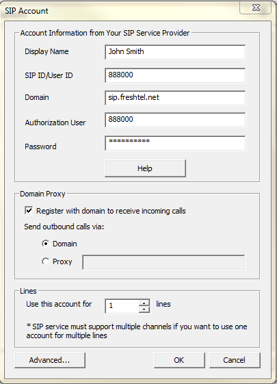 setting up x lite softphone