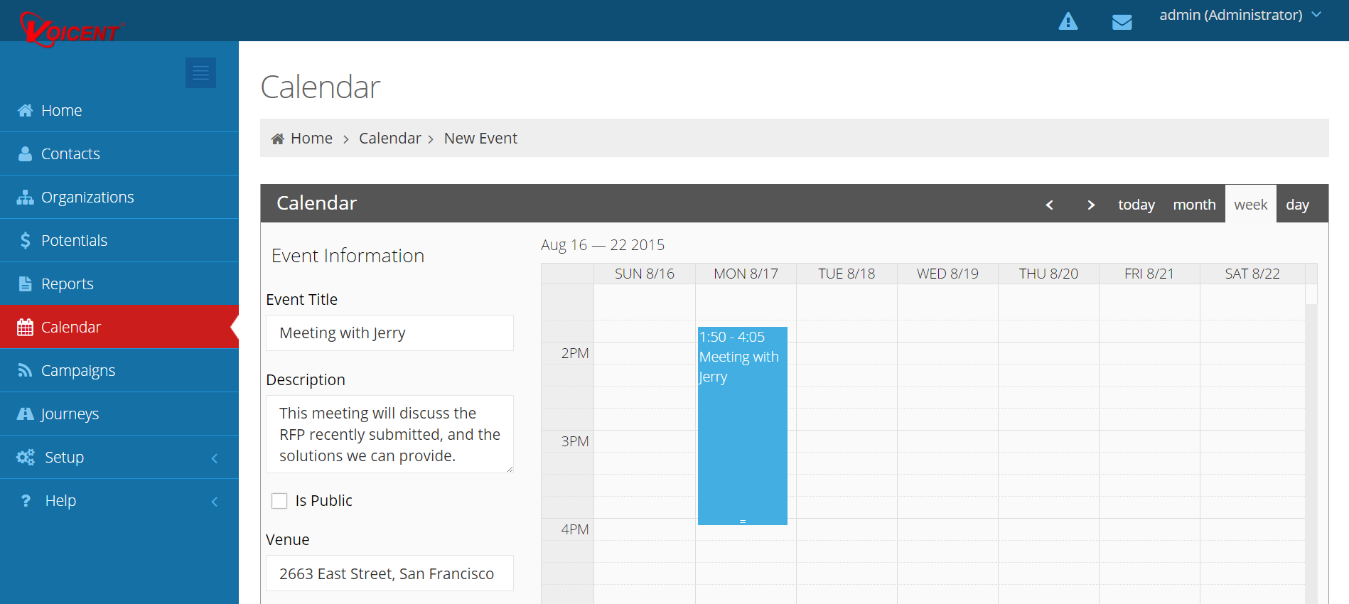 Calendar, Chat, and Customization Agent Dashboard