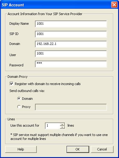 Talkswitch SIP Setup